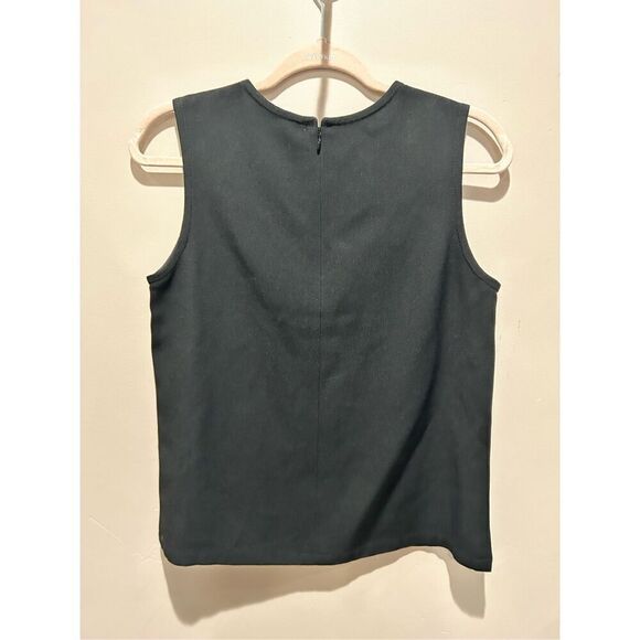 Sonia Rykiel Paris Black Blouse Sleeveless Tank Top Crew Neck - Picture 4 of 4